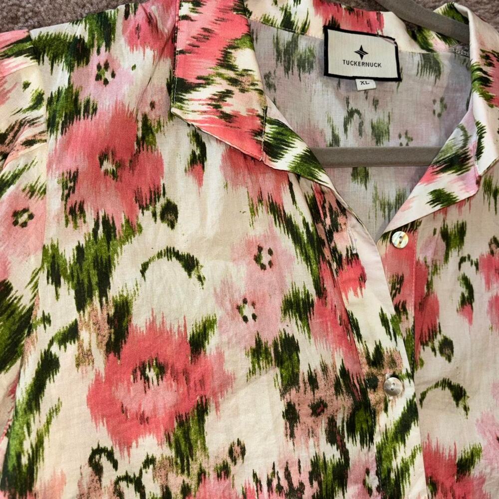 Tuckernuck XL Blush Ikat Blooms Lindsay Mini Dress size XL - Picture 3 of 7
